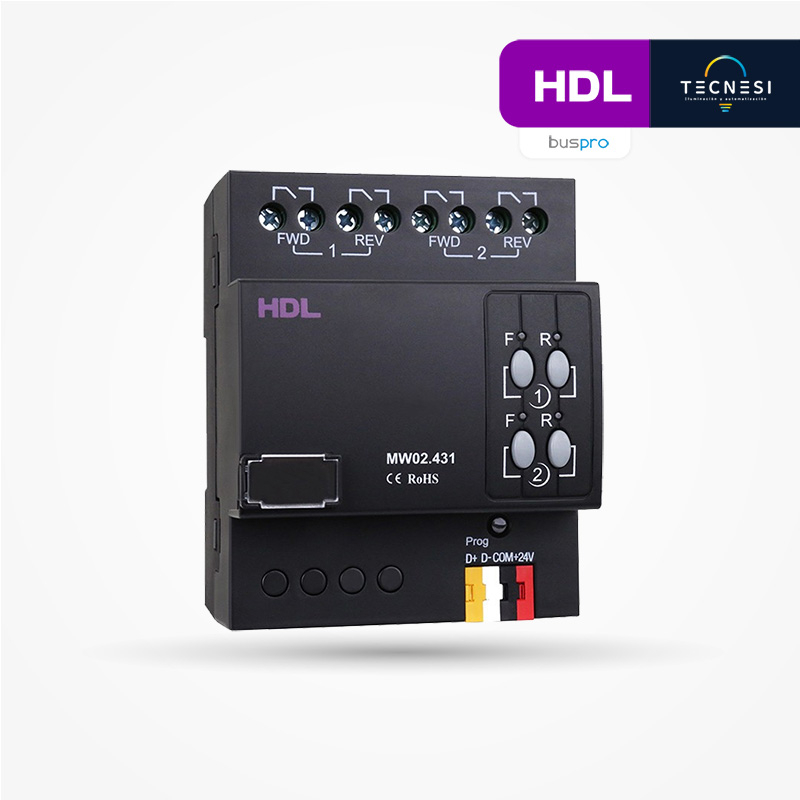 HDL-MW02.431: Módulo para Control de Cortinas Motorizadas
