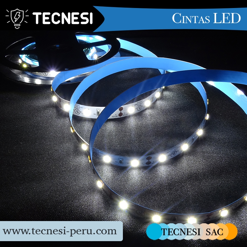 Cinta LED UL TECNESI de 40W (8W/m) 300 diodos SMD2835 (60LEDs/m) - Blanco 6000K 880lm/m