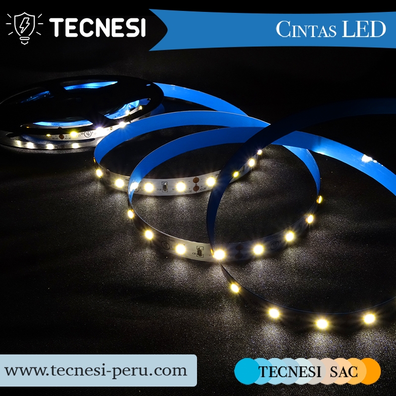 Cinta LED UL TECNESI de 40W (8W/m) 300 diodos SMD2835 (60LEDs/m) - Neutro 4000K 840lm/m