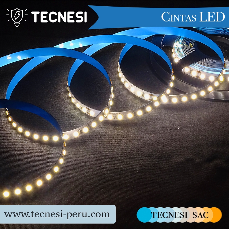 Cinta LED UL TECNESI de 45W (9W/m) 600 diodos SMD2835 (120LEDs/m) - Neutro 4000K 1130lm/m