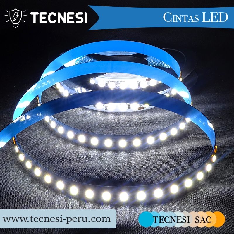Cinta LED UL TECNESI de 70W (14W/m) 600 diodos SMD2835 (120LEDs/m) - Blanco 6000K 1510lm/m