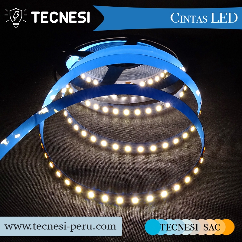 Cinta LED UL TECNESI de 70W (14W/m) 600 diodos SMD2835 (120LEDs/m) - Neutro 4000K 1460lm/m