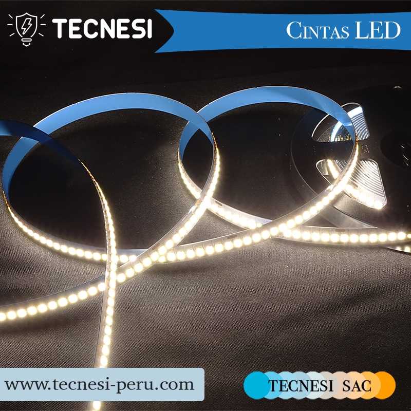 Cinta LED UL TECNESI de 96W (19.2W/m) 1190 diodos SMD2835 (238LEDs/m) - Neutro 4000K 1960lm/m