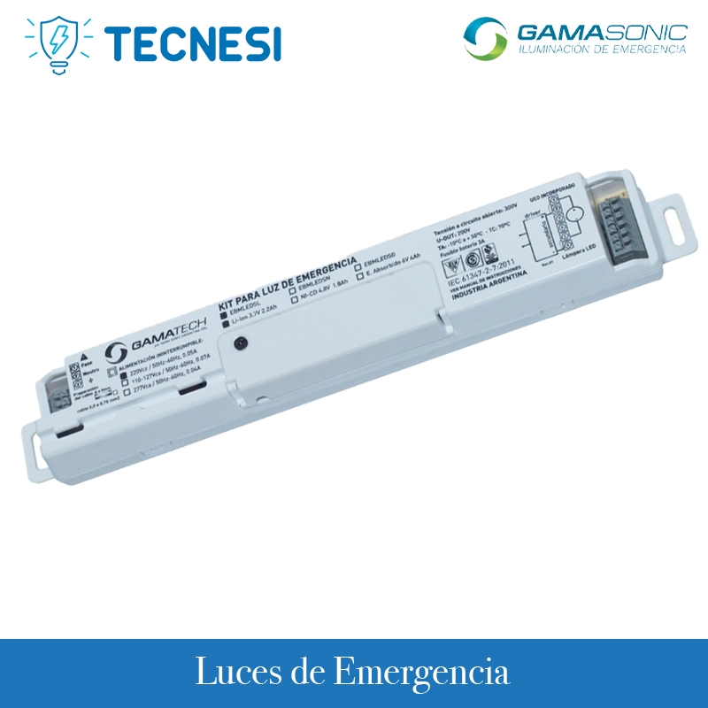 Gamasonic (EBMLED-PL): Kit de emergencia para LED. Para Luminarias con driver incorporado