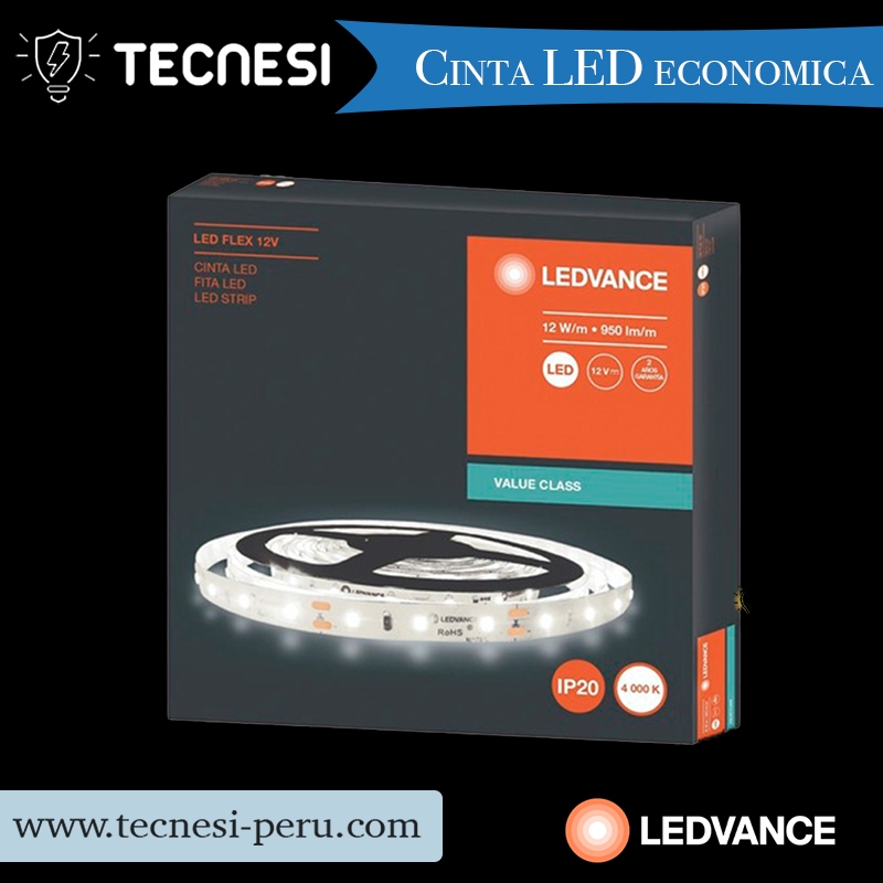 7014735 - LEDVANCE - Cinta LED interior ECOFLEX 12W/840 12V IP20 950LM/M (4000K)