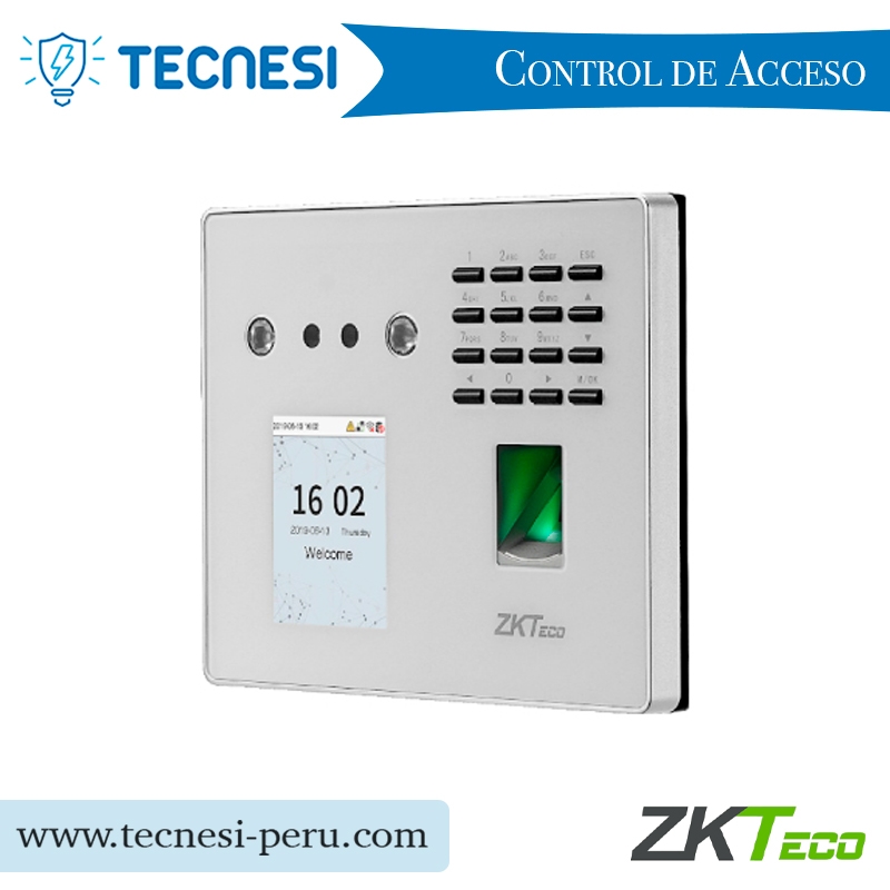 ZK-MB560-VL/ID: Control asistencia y acceso facial huella y pin